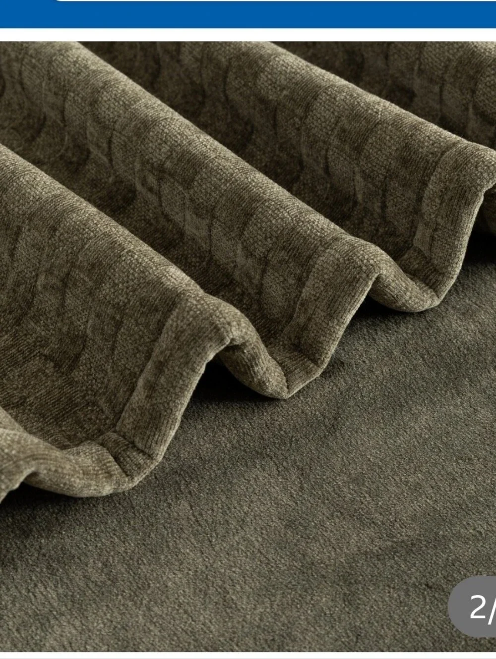 (6) Berkshire Chenille Plush Knit Throw
